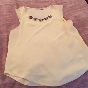 Zara light yellow blouse